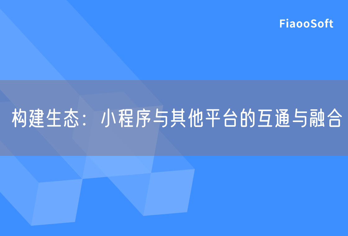 构建生态：小程序与其他平台的互通与融合